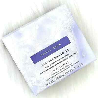 FENTY SKIN Mini Bar Duo to Go - Mini Cleansing Bar + Case - Cocoa Cleans'r
