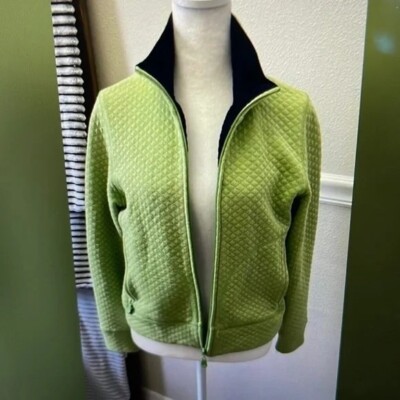 RAFAELLA LADIES GREEN LIGHTWEIGHT QUILTED ZIP  UP JACKET.  SZ (SP)    C-277