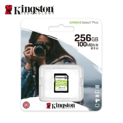NEW Kingston 256GB 512GB Canvas Select Plus Memory Card C10 SDXC UHS-I U1