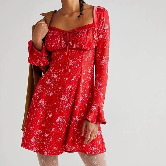 andmary ♡tess blouse mini dress Tess blouse mini dress