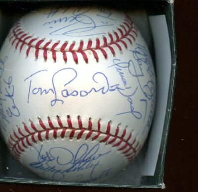 Circa 1995 Los Angeles Dodgers Team Signed ONL Coleman