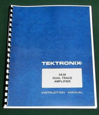 Tektronix 5A38 Manual: Comb Bound with 11'' X 17'' foldout diagrams
