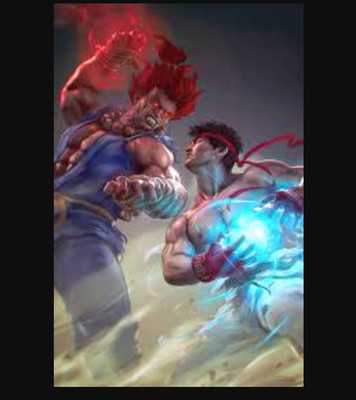 Street Fighter Masters Akuma Vs Ryu Tiago Da Silva LTD 500