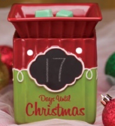 New/Scentsy TIS THE SEASON Full Size Warmer~Advent Calendar~Chalk~Rare!