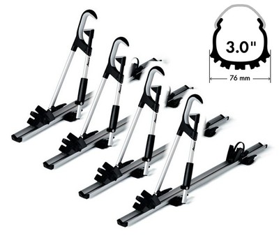 4er SET ATERA Giro AF+ 082227 Fahrradträger, Fahrradhalter Dachfahrradträger