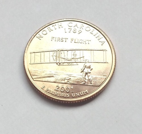 2001 D North Carolina State Quarter 25C Coin UNCIRCULATED