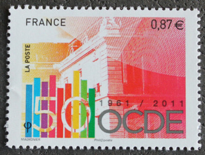 Timbre - FRANCE - 50 ans OCDE - YT4563 - Neuf ** - 2011