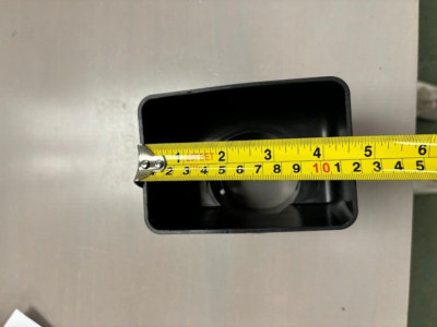 Plastic Universal Downspout to Drain Tile Adapter 3x4x3