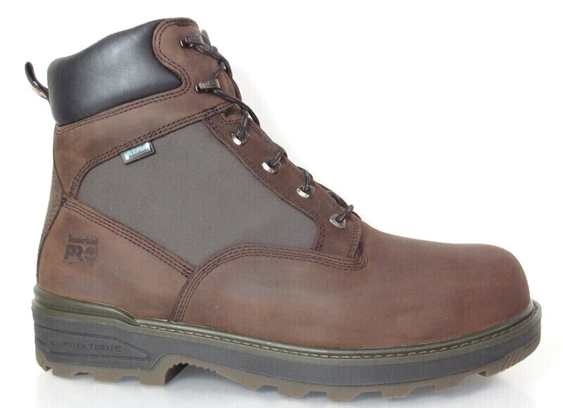 

Мужские рабочие ботинки Timberland PRO 6 дюймов из коричневой кожи с защитным носком WP, #A121S, Коричневый, Timberland PRO Resistor Composite Toe