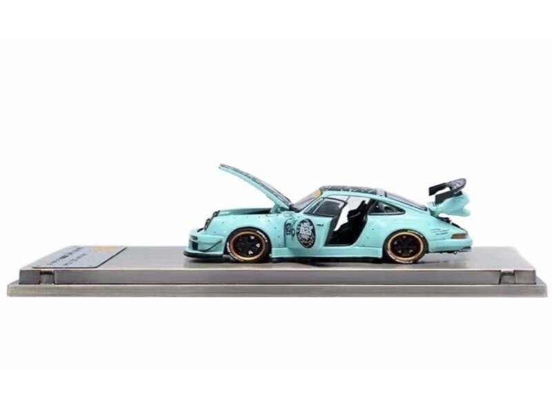 PGM 1:64 RWB 930 LighBlue With Smile Diecast Model Car | eBay
