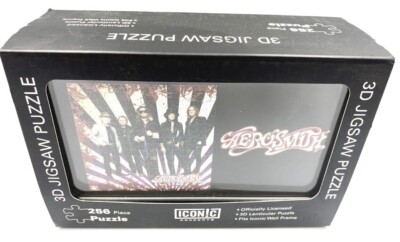 New Official Aerosmith Licensed Band Shot 256 Piece 3D Lenticular Jigsaw Puzzle
