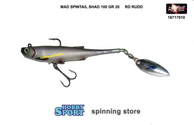 MAD SPINTAIL SHAD 100 COL. RD RUDD 20 GR RAPTURE SILICONICO 10 CM 187-17-010