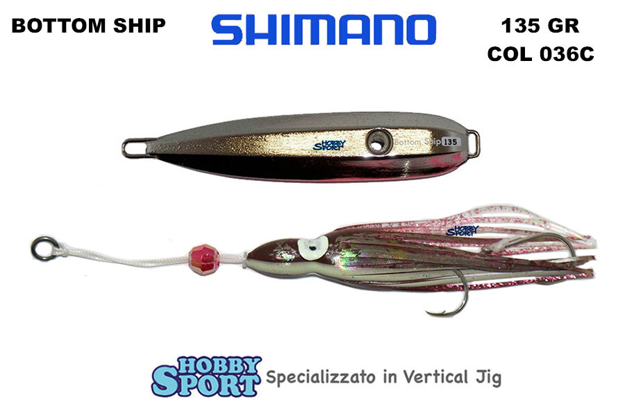 INCHIKU ENGETSU BOTTOM SHIP 135 gr Col. 036 C SILVER PINK SHIMANO RJ135IE CERNIA