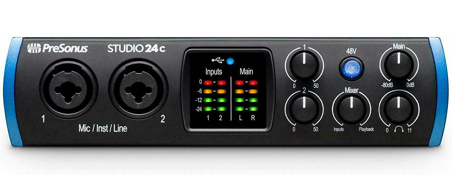 DTM・DAW PreSonus Studio 24c Amazon.com: PreSonus Studio 24c USB-C Audio Interface with 2