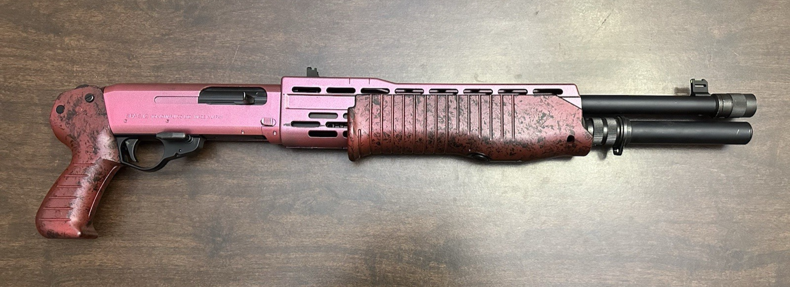 Tokyo Marui Spas 12 Airsoft Shotgun Custom with Shells | eBay