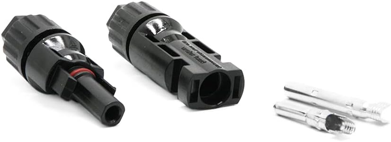 6FT Solar Panel Extension Cable,10Awg (6Mm&sup2;) with Female and Male Connector Adap