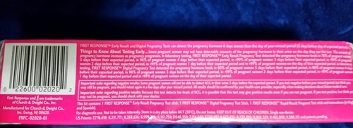 3 test First Response Triple Check Pregnancy Test Kit Factory Sealed Box