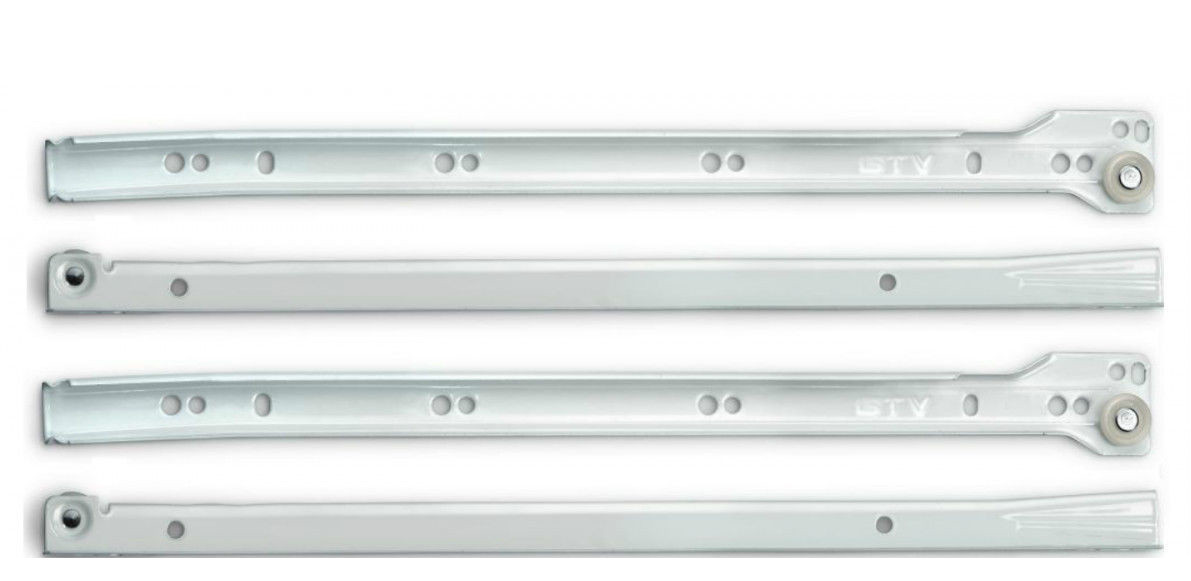 Metal Roller Bottom Fix Drawer Runners From 250mm To 500mm Ebay