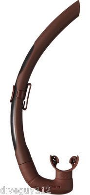 Mares Dual Snorkel Dive Scuba Free Diving Spearfishing Brown