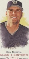 2007 Topps Allen & Ginter's - Ben Sheets #155