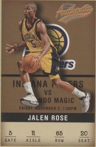 2001-02 Fleer Authentix - Jalen Rose #65
