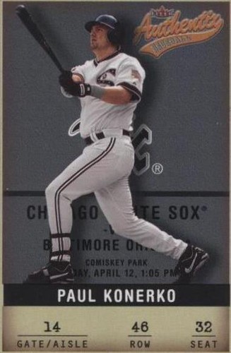 2002 Fleer Authentix - Paul Konerko #46