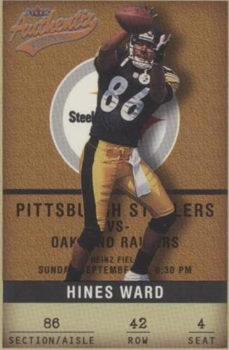 2002 Fleer Authentix Hines Ward #42