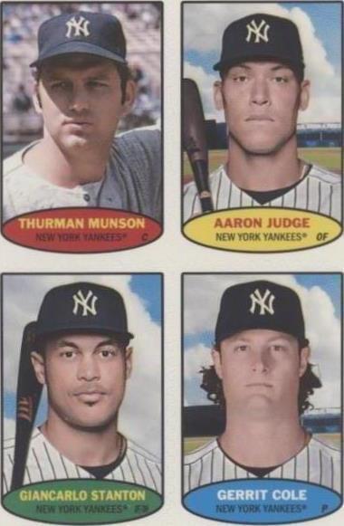 2023 Topps Heritage - Aaron Judge Gerrit Cole Giancarlo Stanton #74BS-37-40