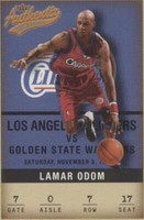 2001-02 Fleer Authentix - Lamar Odom #7