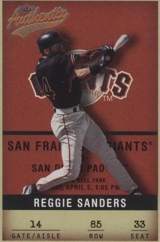 2002 Fleer Authentix - Reggie Sanders #85