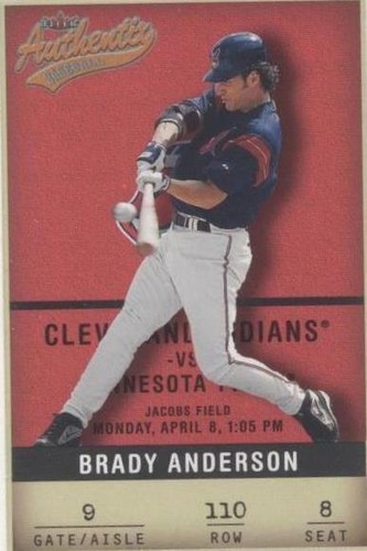 2002 Fleer Authentix - Brady Anderson #110