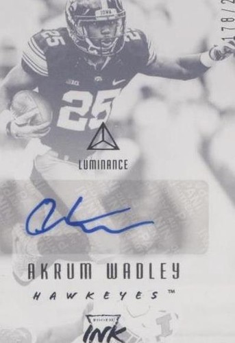 2018 Panini Luminance Akrum Wadley #RI-AKW