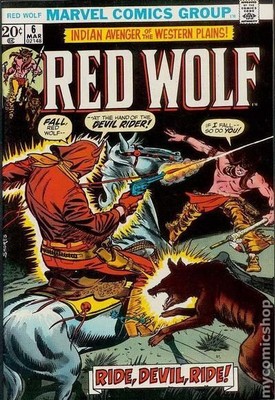 Red Wolf #6 VG- 3.5 1973 Stock Image Low Grade