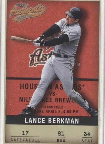2002 Fleer Authentix - Lance Berkman #81