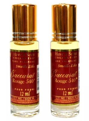 2 PCS BACCARAT ROUGE 540 (SMELLS LIKE) PERFUME OIL 12ML by HAVE Á SCENT NEW
