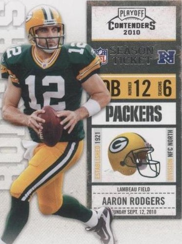 2010 Playoff Contenders Aaron Rodgers #034