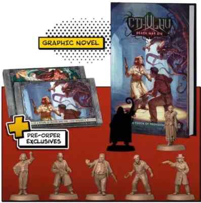 Cthulhu Death May Die Comic Book & Extras Vol. 2 Kickstarter DMD-PRO2 CMON New!