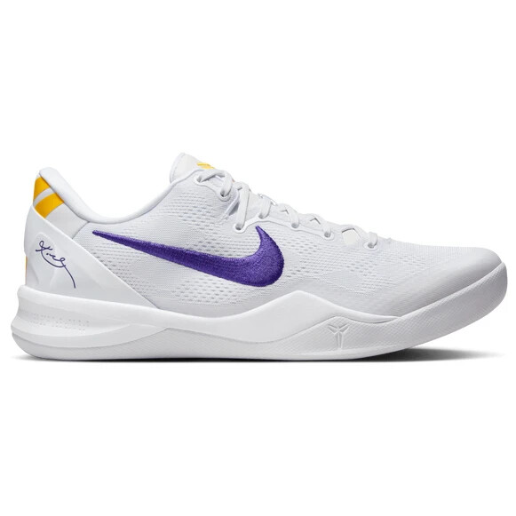 Pre-owned Kobe Size 13 - Men's  8 Protro Lakers Home White/purple/gold Hf9550-100 In White/court Purple/university Gold