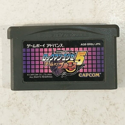 RockMan EXE 5 Team of Blues Mega Man (Nintendo Game Boy Advance GBA, 2004) Japan