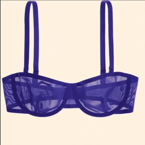 NWT Cuup Bra The Balconette Ultramarine 30G