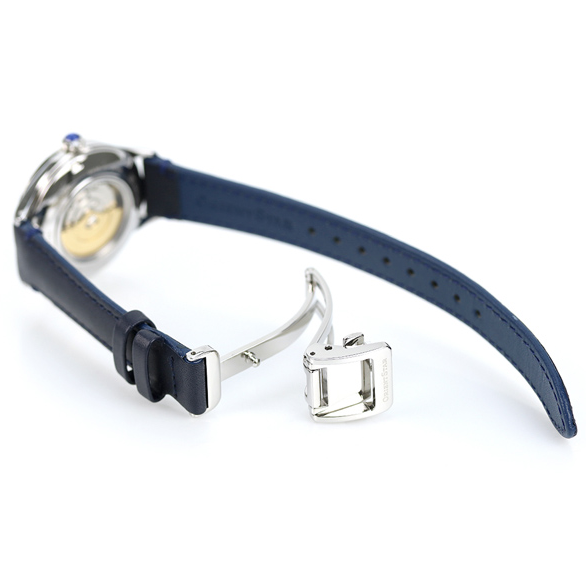 Pre-owned Orient Star Orient Semi Skeleton Blue Small Dial Women's Watch Rk-nd0013l