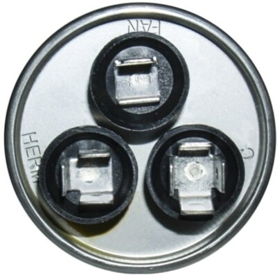 45 + 3 uf MFD 370 440 VAC Round Dual Capacitor 12979 Replaces Rheem 43-25133-05
