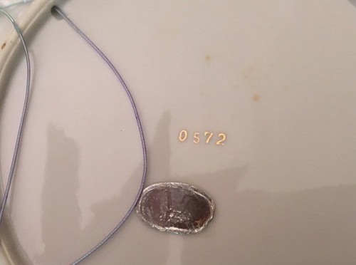 2 Lefton PLATES Fruit Pear Cherries Hand Painted Gold Trim Wall Decor Vintage