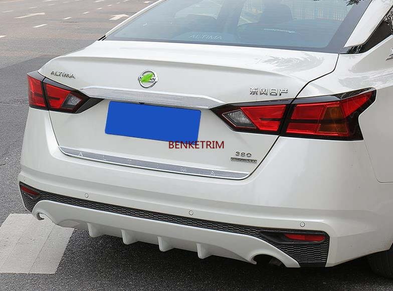 Chrome FIT FOR NEW Nissan Altima 2019 abs Rear Trunk Box Tail Gate Deocr Trim