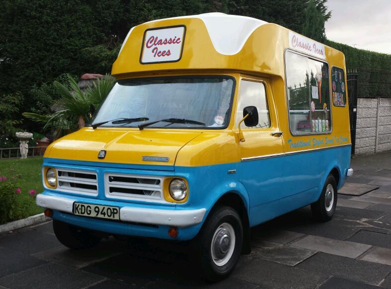 1976 VINTAGE ORIGINAL MORRISON BEDFORD CF1 SCOOP ICE CREAM VAN *READY