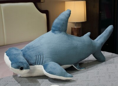 Blue Hammerhead Shark 21 Inch Pillow Stuffed Animal Plush Toys Doll Kids Gifts