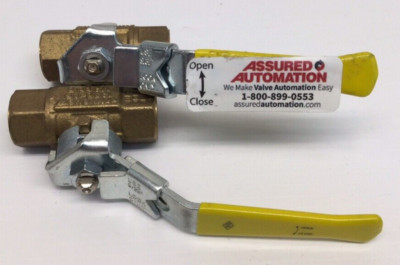 Assured Automation PN64W-MOP5 3/8'' Brass Ball Valve 3/8'' FNPT DN10 (Pack Of 2)