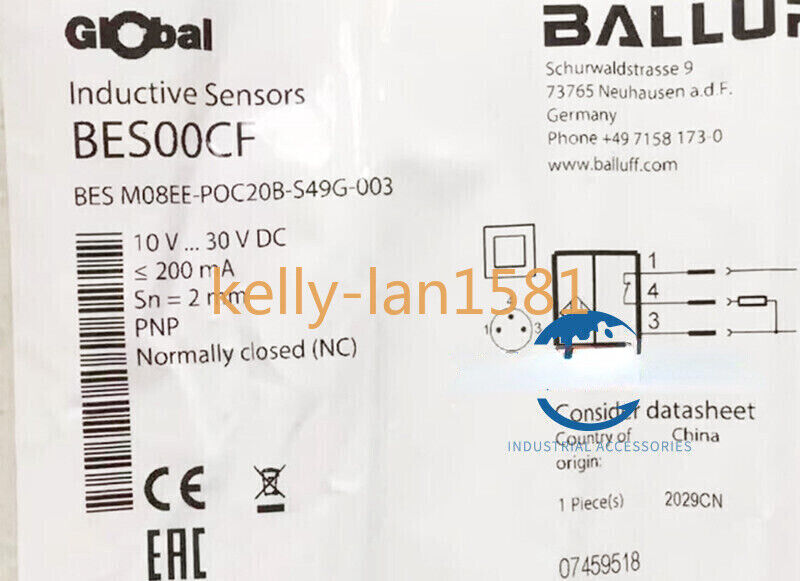 100% Test 1pc New Balluff Bes M08ee-poc20b-s49g-003 Sensor