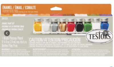Testors  Craft & Hobby Colors Enamel Paint Set - 9 Bottles