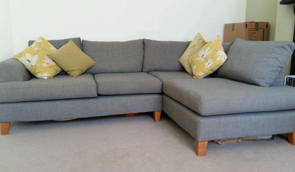 DFS Wrap grey corner sofa. Capsule collection. in Plymouth, Devon